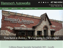 Tablet Screenshot of hammersautoworks.com